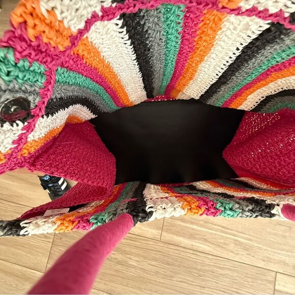 B2B Los Angeles Raffia Tote Bag NWOT - Picture 2 of 7